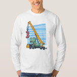 3rd Birthday for 3 year old Kids B-day T-Shirt<br><div class="desc">Happy 3th Birthday. Funny and lovely Kids Birthday design with cute dinosaur sitting on a mobile crane lifting a Number 3. A perfect match for Kids and Teens.</div>