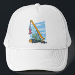 3rd Birthday for 3 year old Kids B-day Trucker Hat<br><div class="desc">Happy 3th Birthday. Funny and lovely Kids Birthday design with cute dinosaur sitting on a mobile crane lifting a Number 3. A perfect match for Kids and Teens.</div>