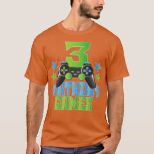 3rd Birthday Gamer Boy 3 Years Old Video Game Love T-Shirt
