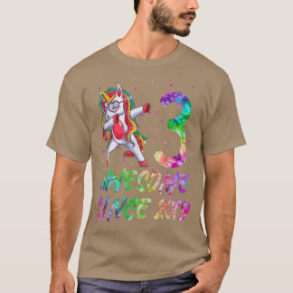 3rd Birthday Girl Dabbing Unicorn 3 Years Old Unic T-Shirt