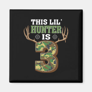 3rd Birthday Hunting Deer 3 Year Old Hunter Magnet