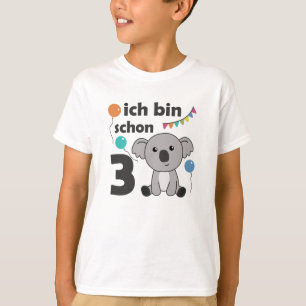 3rd Birthday Koala Three Years Old Cute Animals T-Shirt