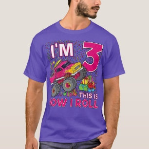3rd Birthday Monster Truck Party Gift 3 Year Old G T-Shirt