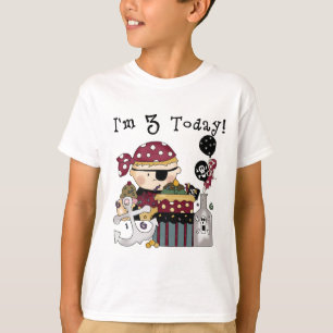 3rd Birthday Pirate Tshirts and Gifts