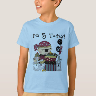 3rd Birthday Pirate Tshirts and Gifts