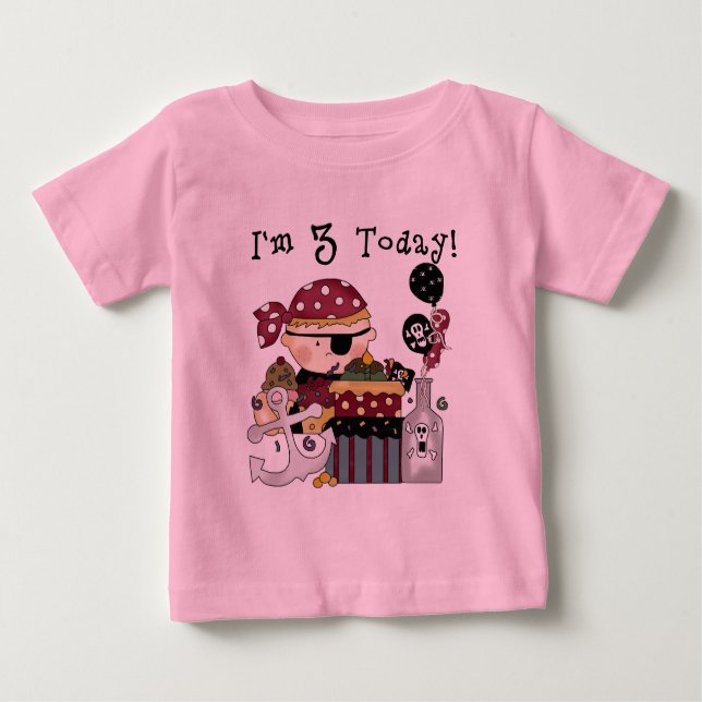 3rd Birthday Pirate Tshirts and Gifts (Front)