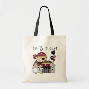 3rd Birthday Pirate Tshirts and Gifts Tote Bag