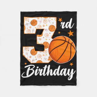 3rd Birthday Sketll 3 Year Old Sketll Player  Fleece Blanket