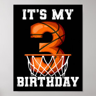 3rd Birthday Sketll Poster