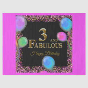 3rd Birthday Tissue Paper