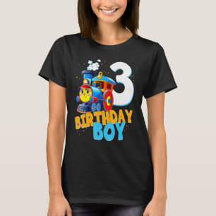 3rd Birthday Train Boys Girls 3 Years Old I'm Thre T-Shirt