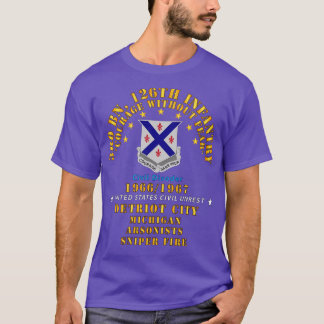 3rd Bn 126th Infantry City MI Arson Sniper 1966 19 T-Shirt