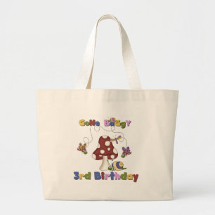 3rd Bug Birthday Tshirts and Gifts Large Tote Bag