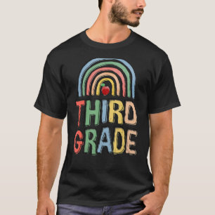3rd Crew Third Grade Squad Student & Teacher Back T-Shirt