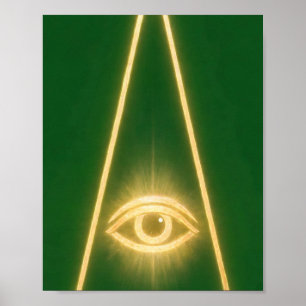 3rd Degree — All-Seeing Eye Masonic Art Poster