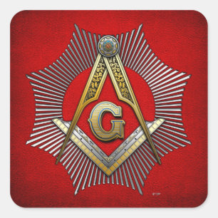 3rd Degree: Master Mason Square Sticker