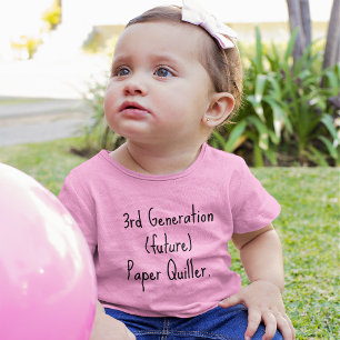 3rd Generation (future) Quiller, Pink Fine Jersey Baby T-Shirt