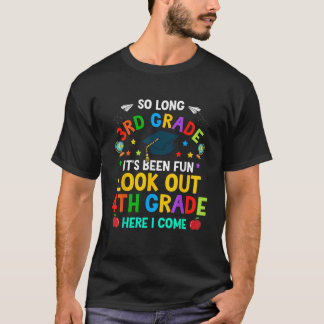 3rd Grade 4th Here I Come First Day Back To School T-Shirt