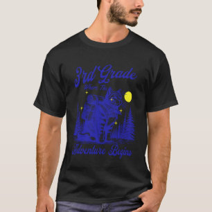 3rd Grade Adventure Begins Back to School Teacher  T-Shirt