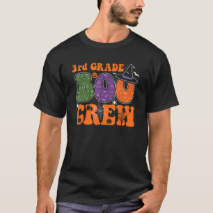 3rd Grade Boo Crew Spooky Pumpkin Monsters and Spi T-Shirt