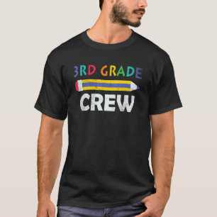 3rd Grade Crew Cool Teacher Student Back To School T-Shirt