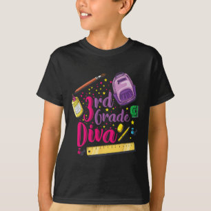 3rd Grade Diva First Day Of School Girl Clothes Gi T-Shirt