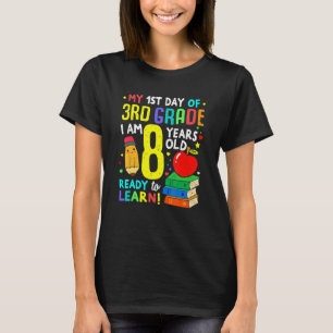 3rd Grade First Day Of School Pencil Books Boys G T-Shirt