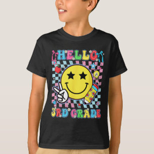3rd Grade For Boys Girls Teacher Third Grade Back T-Shirt