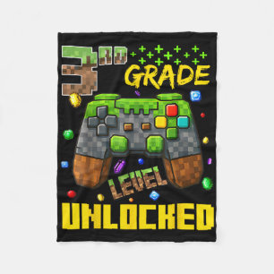 3rd Grade Gamer Shirt First Day Of School Tee  Fleece Blanket