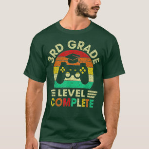 3rd Grade Graduation Level Complete Video Games Bo T-Shirt