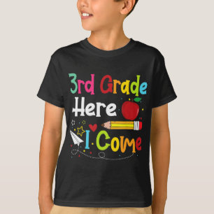 3rd Grade Here I Come Teacher Back To School Boys T-Shirt