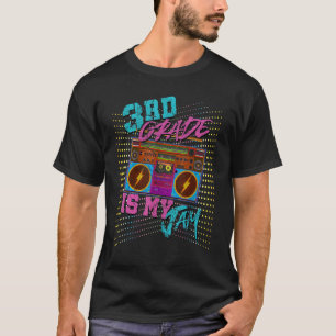 3rd Grade Is My Jam 80s Vintage Boombox Student Te T-Shirt
