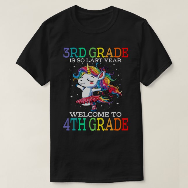 3RD GRADE Is So Last Year Welcome To 4TH Grade Tea T-Shirt (Design Front)