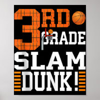 3rd Grade Kids First Day Of School Slam Dunk Baske