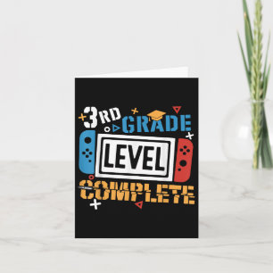 3rd Grade Level Complete Last Day Of School Gamer Card