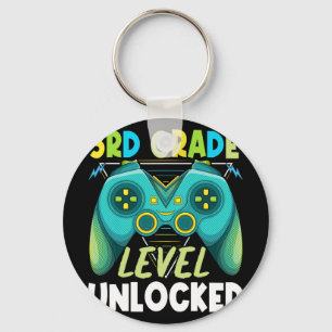 3rd Grade Level Unlocked First Day Back To School  Key Ring