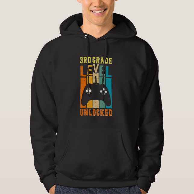 3rd Grade Level Unlocked Funny Back to school tee  (Front)
