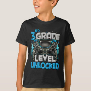 3rd Grade Level Unlocked Game On 3rd Grade Back To T-Shirt