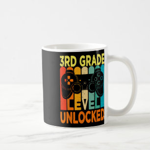 3rd Grade Level Unlocked Video Game Back To School Coffee Mug