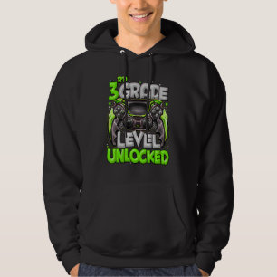 3rd Grade Level Unlocked Video Game Back To School Hoodie