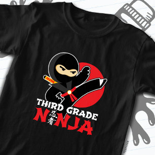 3rd Grade Ninja Kick First Day Back To School T-Shirt