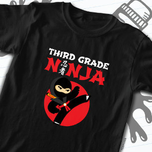 3rd Grade Ninja Kick First Day Back To School T-Shirt