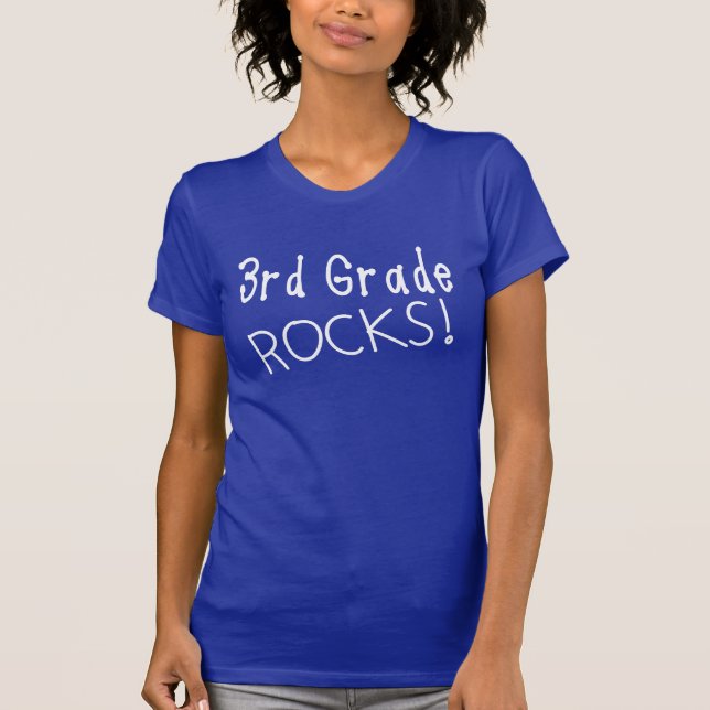3rd Grade Rocks T-Shirt. T-Shirt (Front)