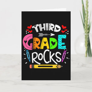3rd Grade Rocks Third Grade Rock Ck To School Card