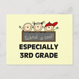 3rd Grade School is Cool Tshirts and Gifts Postcard