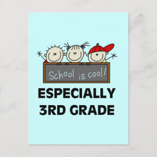 3rd Grade School is Cool Tshirts and Gifts Postcard