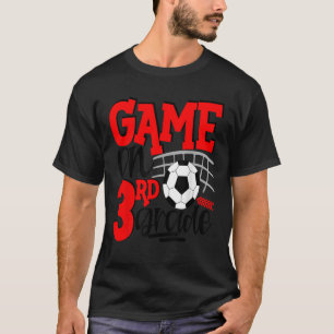 3rd Grade Soccer First Day Of School Kids Red T-Shirt