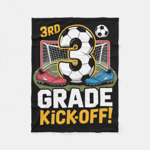 3rd Grade Soccer Kickoff Ck To School Kids Third B Fleece Blanket