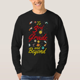 3rd Grade Space Third Grade Teacher Student Back t T-Shirt