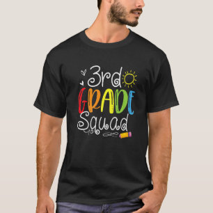 3rd Grade Squad Back To School Team Third Grade Ki T-Shirt